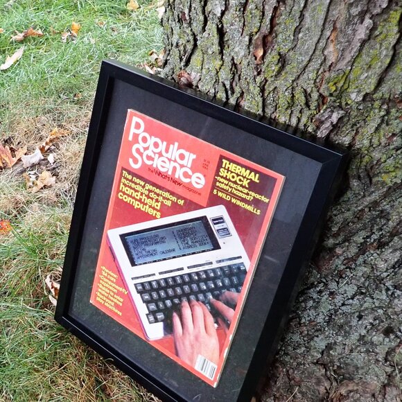 Popular Science Magazine October 1983 -HANDHELD COMPUTERS Framed 12" x 15" - Picture 4 of 4